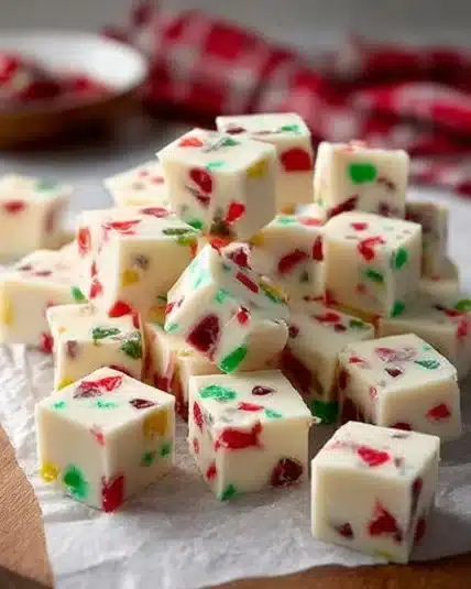 Colorful Christmas candy made from Grandma's traditional holiday recipes.