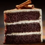 Triple Layer Chocolate Cake with orange and clove winter spices