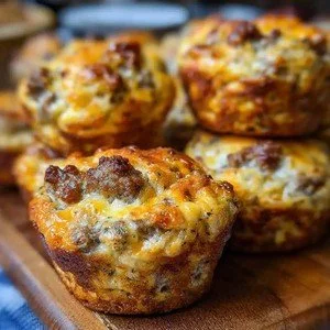 Delicious cheesy breakfast casserole baked to perfection